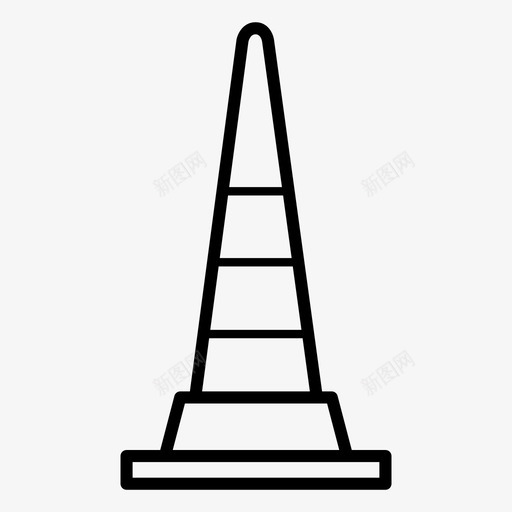 锥体障碍物砌块svg_新图网 https://ixintu.com 锥体 障碍物 砌块 建筑 交通 工程施工