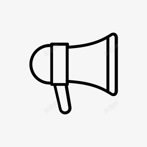 扩音器促销购物图标线svg_新图网 https://ixintu.com 扩音器 促销 购物 图标 标线