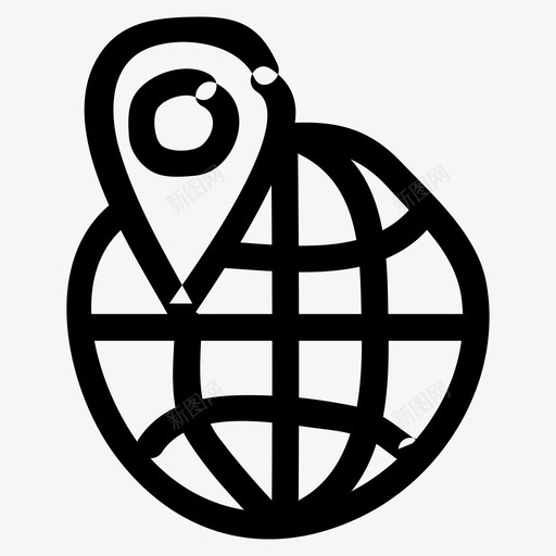 全球定位gps定位器svg_新图网 https://ixintu.com 全球定位 定位器 全球 搜索引擎 优化 营销 手绘