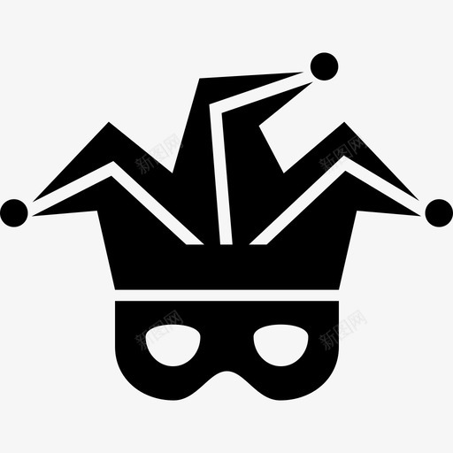 小丑装帽子面具svg_新图网 https://ixintu.com 小丑 装小 帽子 面具 派对