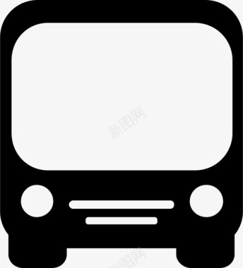 公共汽车交通工具旅游巴士图标