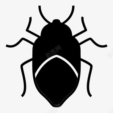 甲虫虫子虫子生活图标