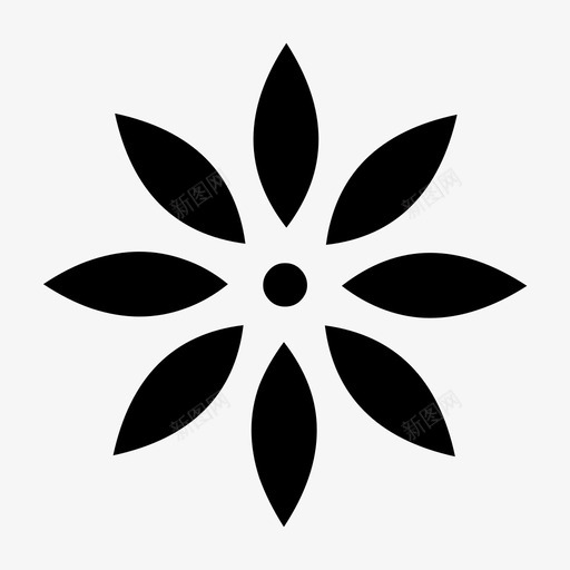 花抽象自然svg_新图网 https://ixintu.com 抽象 自然 装饰 花瓣 瓣花
