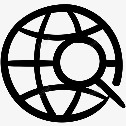 搜索位置涂鸦地球仪svg_新图网 https://ixintu.com 位置 搜索 涂鸦 地球仪 图钉 地图