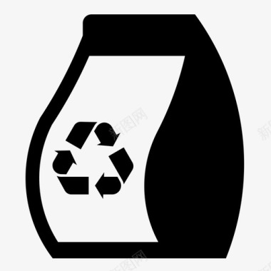 回收袋环保生态图标