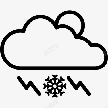 晴云雷雨雪天气天气1图标