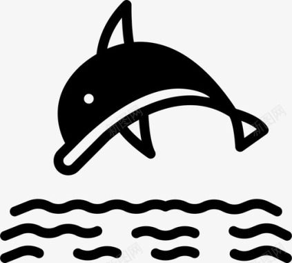 海豚海洋大海图标