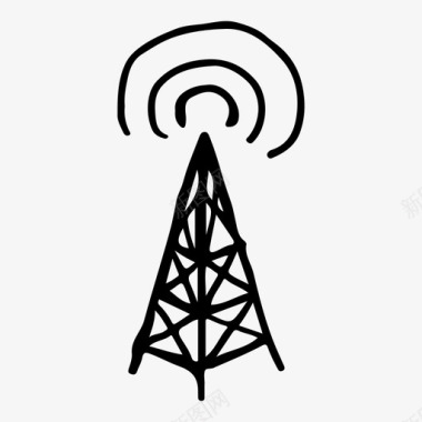 无线电网络塔台图标