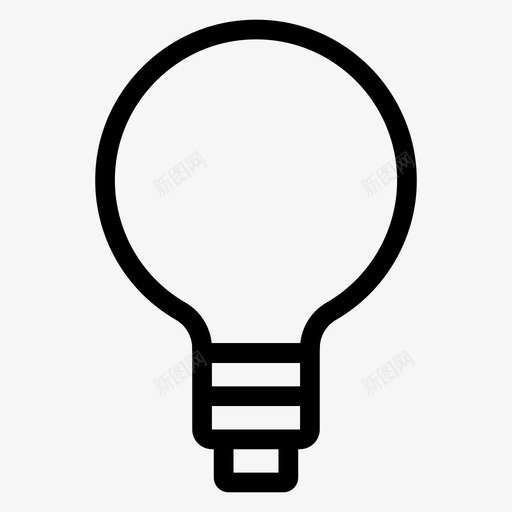 灯泡创意设计svg_新图网 https://ixintu.com 灯泡 创意设计 教育 流程 解决方案 业务 线图 图标