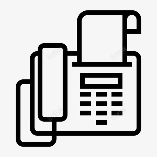 传真通讯传真机svg_新图网 https://ixintu.com 传真机 传真 通讯 办公 办公室 室电话 提纲