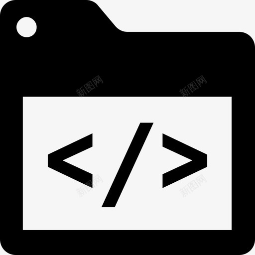 文件夹html编码divsvg_新图网 https://ixintu.com 文件夹 编码 源代码 开发 数字 营销 图标