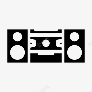 音箱录音电子图标
