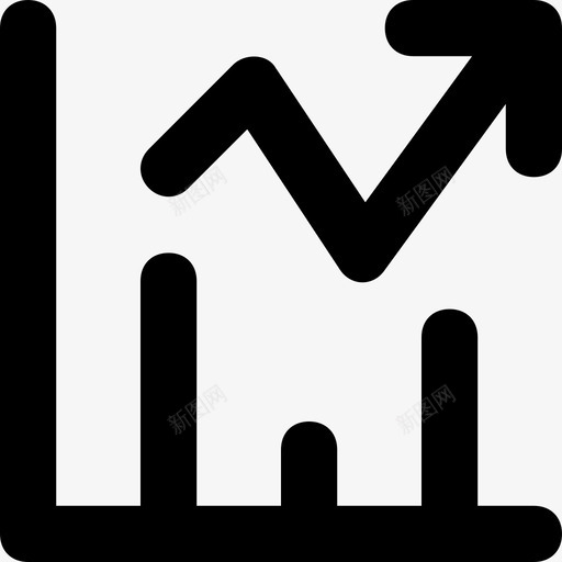 图形业务图业务增长svg_新图网 https://ixintu.com 业务 增长 线图 图形 图折 银行 金融 材料 平滑 图标