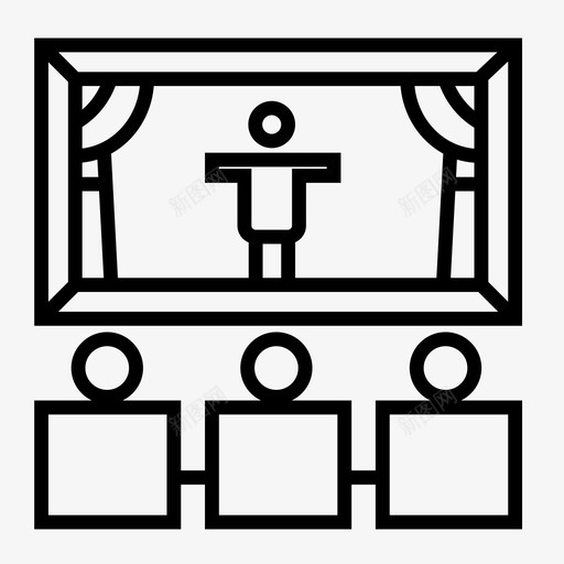 剧院电影院戏剧svg_新图网 https://ixintu.com 剧院 电影院 戏剧 电影 舞台