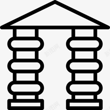 拱门建筑庄园图标