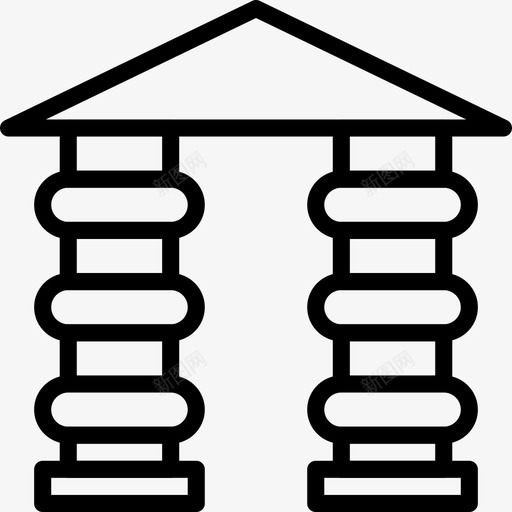 拱门建筑庄园svg_新图网 https://ixintu.com 建筑 拱门 庄园 大教堂 轮廓