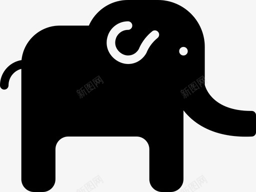 大象动物宠物svg_新图网 https://ixintu.com 动物 大象 宠物 野生 猛男 固体