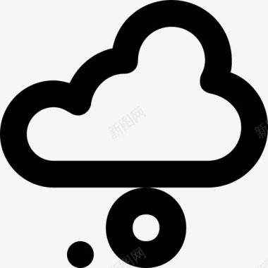 云计算云共享icloud图标