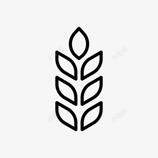 小麦农业水稻svg_新图网 https://ixintu.com 农业 小麦 水稻 农业生产 生产线