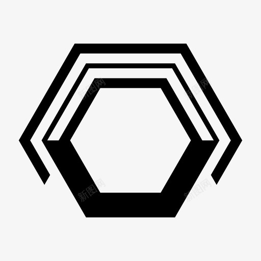六角帽抽象六角形图案和形状svg_新图网 https://ixintu.com 六角 抽象 六角形 图案 形状