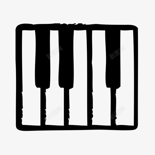钢琴教育实验svg_新图网 https://ixintu.com 钢琴 教育 实验 实验学 学习 学校 科学 素描