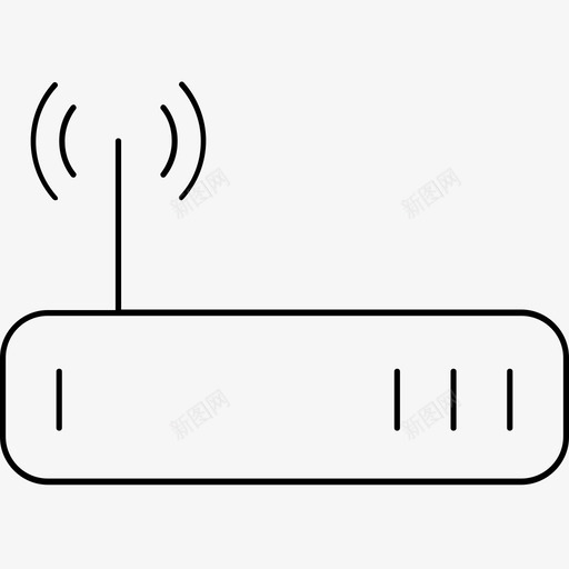 wifi路由器设备网络svg_新图网 https://ixintu.com 路由器 设备 网络 无线