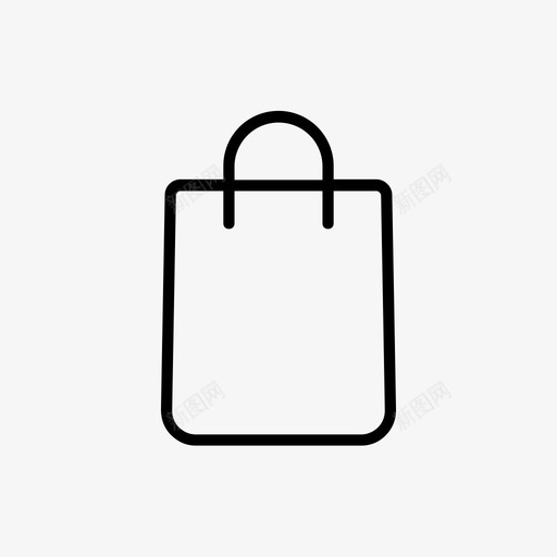 购物袋购物图标线svg_新图网 https://ixintu.com 购物袋 购物 图标 标线