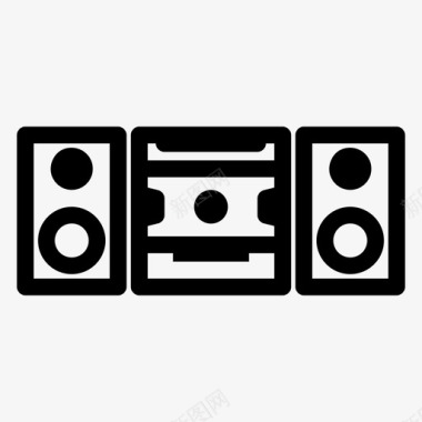 音箱录音电子图标
