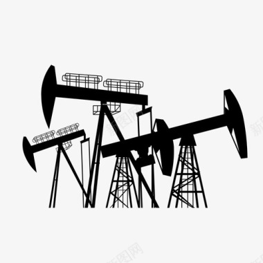 石油井架采油机油泵图标