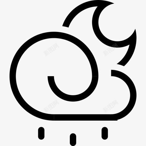 夜间大雨svg_新图网 https://ixintu.com 夜间 大雨