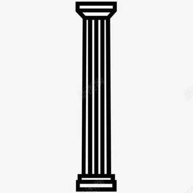 立柱多立克式希腊式图标