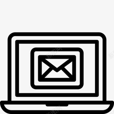电子邮件笔记本电脑电脑信息图标