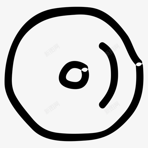 CDbluray磁盘svg_新图网 https://ixintu.com 磁盘 电影 播放器 手绘 图标