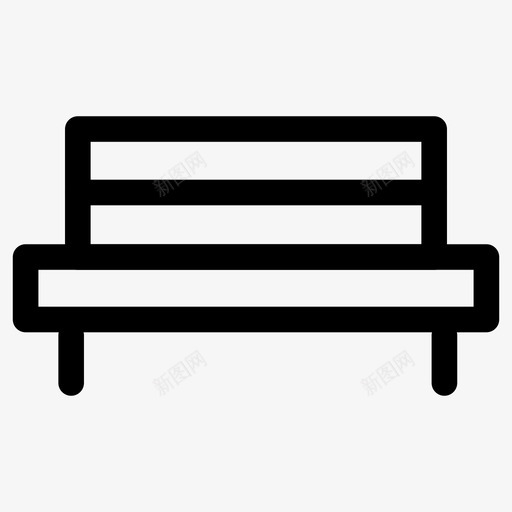 长椅椅子公园svg_新图网 https://ixintu.com 长椅 椅子 公园 座椅 自然