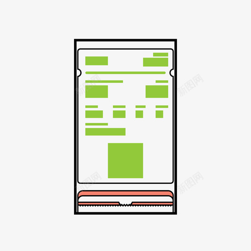 钱包票优惠券通行证svg_新图网 https://ixintu.com 钱包票 包票 优惠券 通行证 存折 移动 线框
