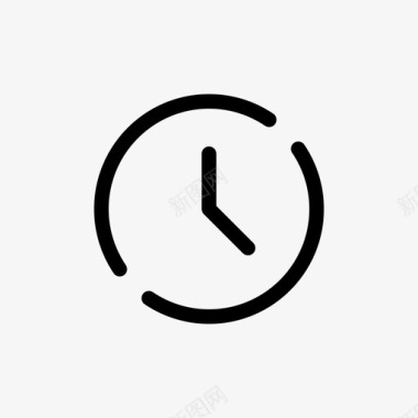 时钟应用程序时间表图标