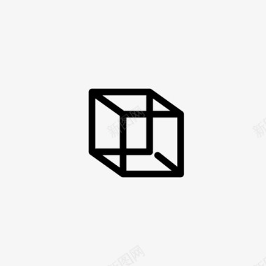 立方体三维建筑师图标