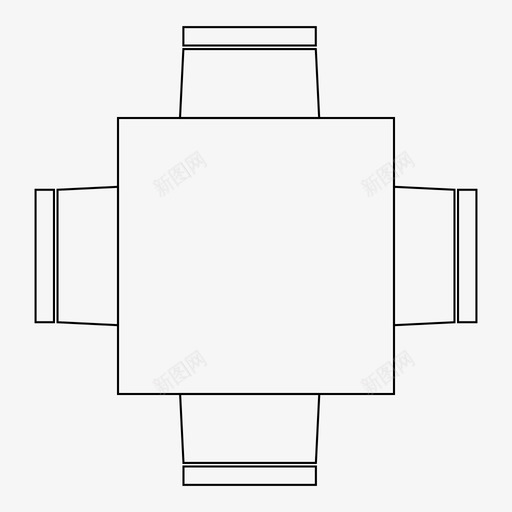 桌子鸟瞰餐桌svg_新图网 https://ixintu.com 家具 桌子 鸟瞰 餐桌 平面图 俯视