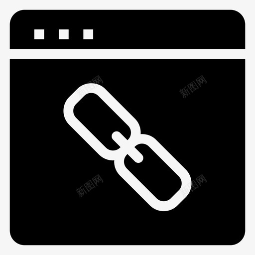 连接域超链接svg_新图网 https://ixintu.com 链接 连接 域超 加入 网络 搜索引擎 优化 营销 字形 图标 第一