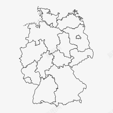 德国地图柏林欧洲图标