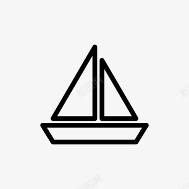 帆船水手大海图标