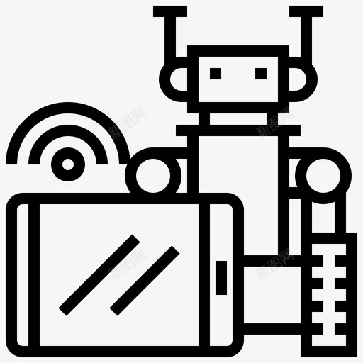 机器人工程智能手机svg_新图网 https://ixintu.com 机器人 工程 工程机 智能 手机 技术