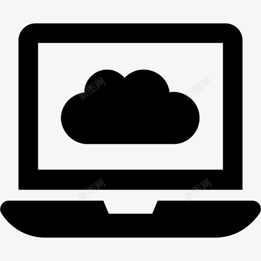 云计算icloud笔记本电脑svg_新图网 https://ixintu.com 云计算 笔记本 电脑 搜索引擎 优化 数字 营销 字形 图标
