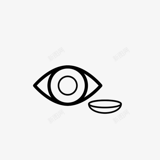 眼睛盲人隐形眼镜svg_新图网 https://ixintu.com 眼睛 盲人 隐形眼镜 视力 医院