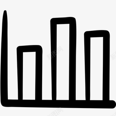 条形图涂鸦均衡器图标