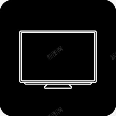 平板电视娱乐显示器图标