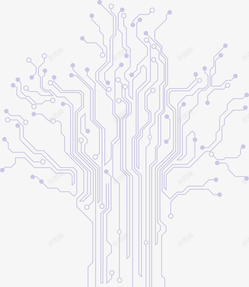 电路树png免抠素材_新图网 https://ixintu.com 电路