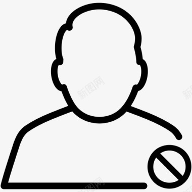 用户块男人图标