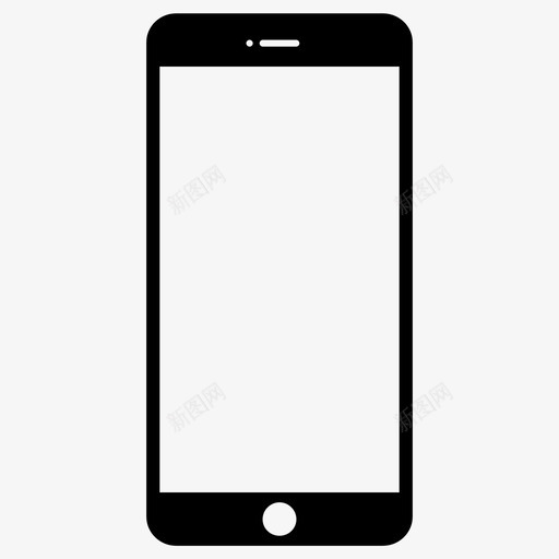 苹果iPhone8plus智能手机苹果系列平板风格svg_新图网 https://ixintu.com 苹果 智能 手机 系列 平板 风格