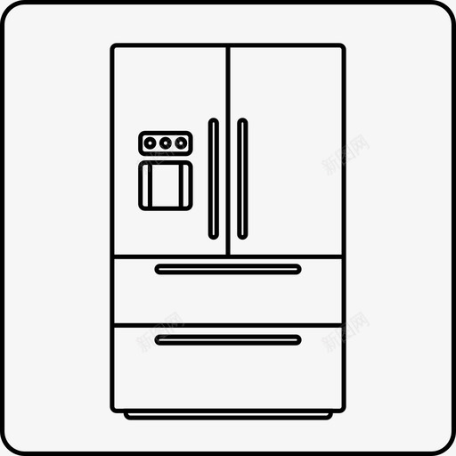 冰箱电器电子svg_新图网 https://ixintu.com 冰箱 电器 电子 家用 厨房 家用电器